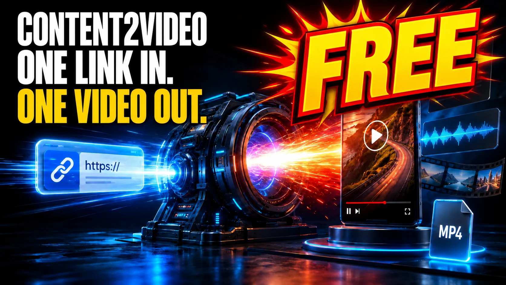Content2Video — a link goes in, a video comes out