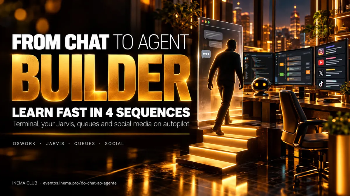 From chat to agent builder: learn fast in 4 sequences — OSWork in the terminal, your own Jarvis, task queues and social media on autopilot. Open courses, projects and exercises.