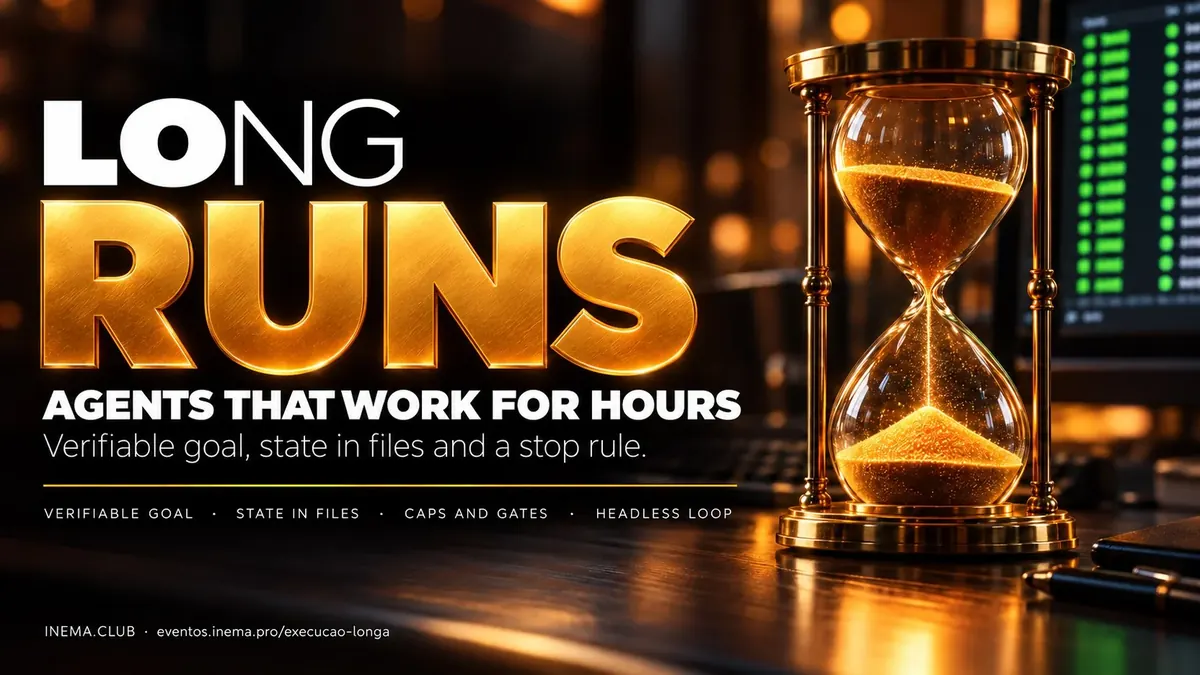 Long runs — agents that work for hours. Verifiable goal, state in files and a stop rule.