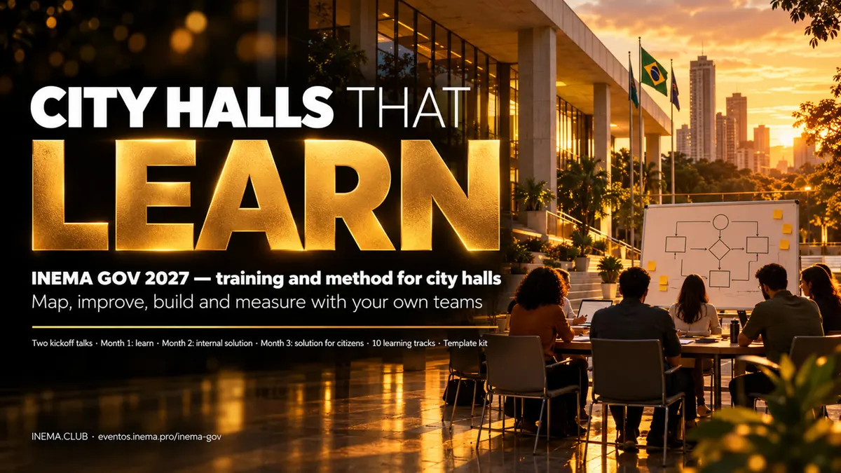 INEMA GOV 2027 — city halls that learn: training and method for city halls, with two talks, three months and two solutions.