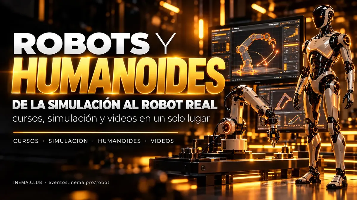 Robots y humanoides: de la simulación al robot real. Cursos de robótica, humanoides e IA incorporada, la simulación que entrena al robot a partir de una foto y los videos.